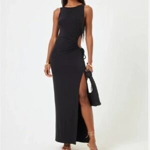 L Space Tiana Cutout Maxi‎ Dress Black Size Small